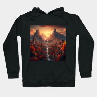 Autumn Mountains Landscape Hoodie